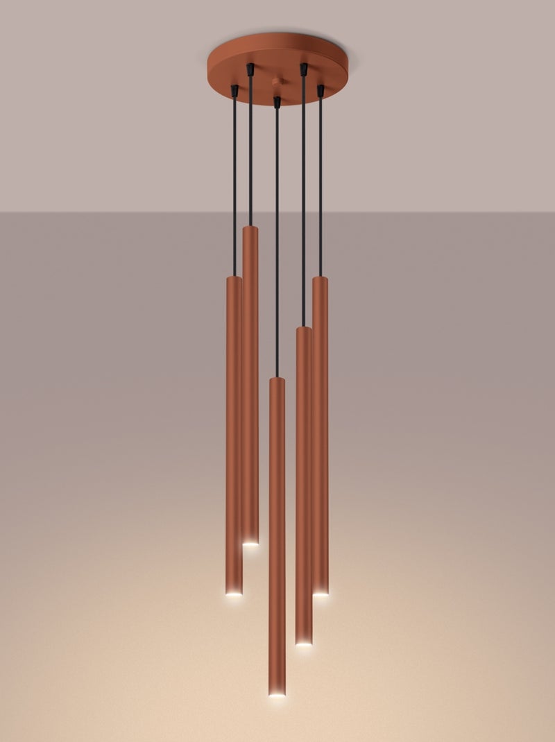 Suspension Acier Ocre Rouge G9 5 Pastelo Rouge - Kiabi