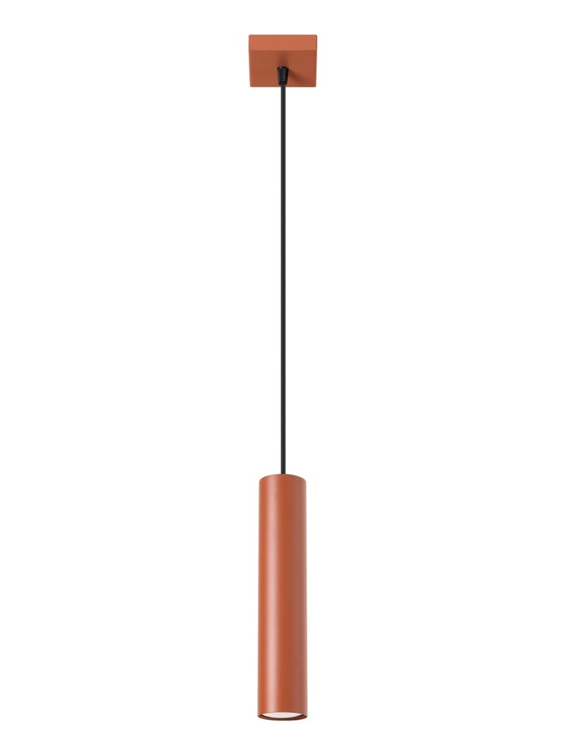 Suspension Acier Ocre Rouge GU10 1 Lagos Rouge - Kiabi