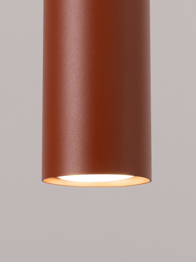 Suspension Acier Ocre Rouge GU10 2 Lagos Rouge - Kiabi