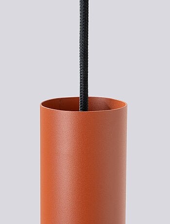 Suspension Acier Ocre Rouge GU10 3 Lagos