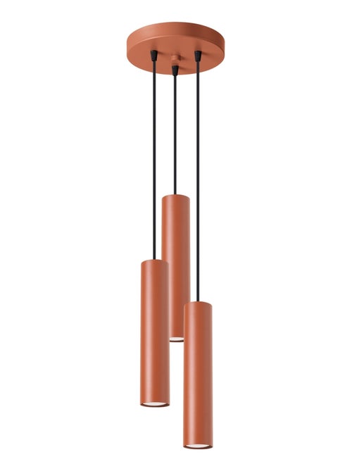Suspension Acier Ocre Rouge GU10 3 Lagos - Kiabi