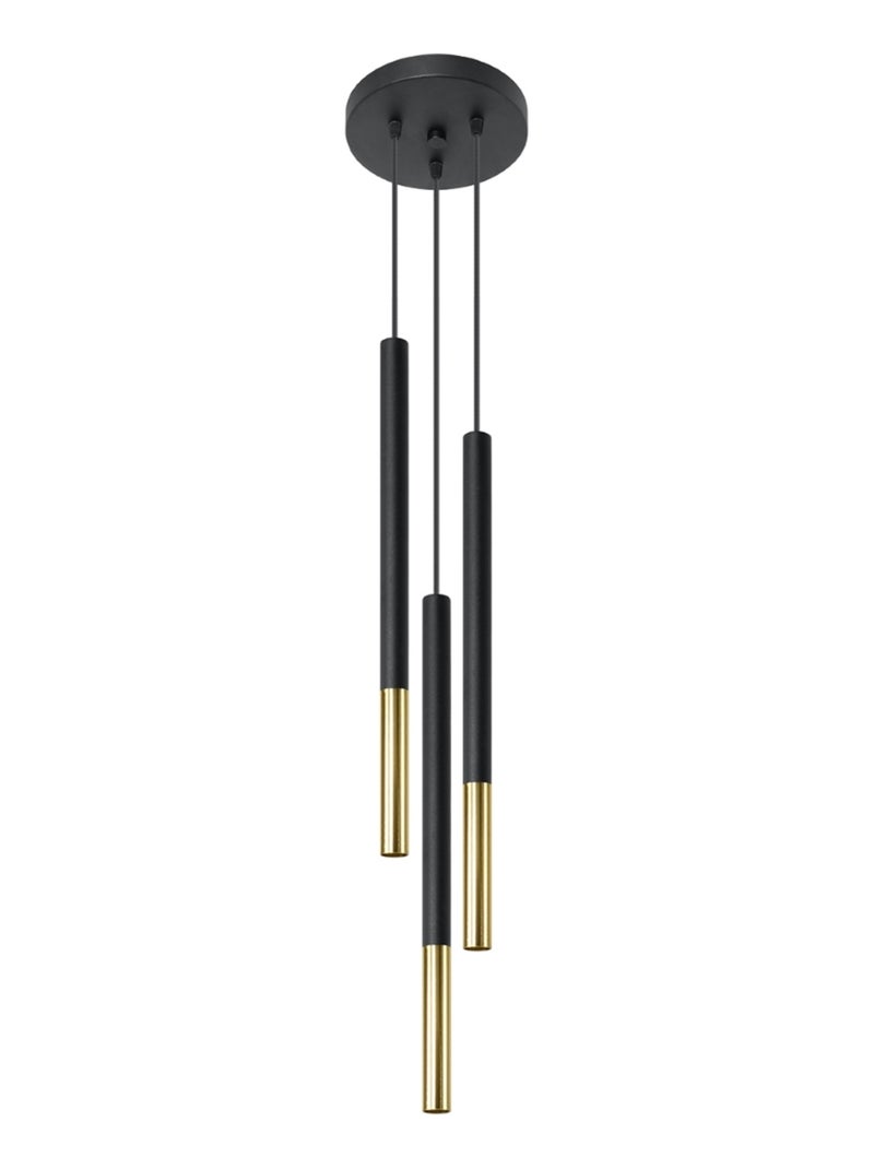 Suspension Acier Or/Noir G9 3 Mozaica Jaune - Kiabi