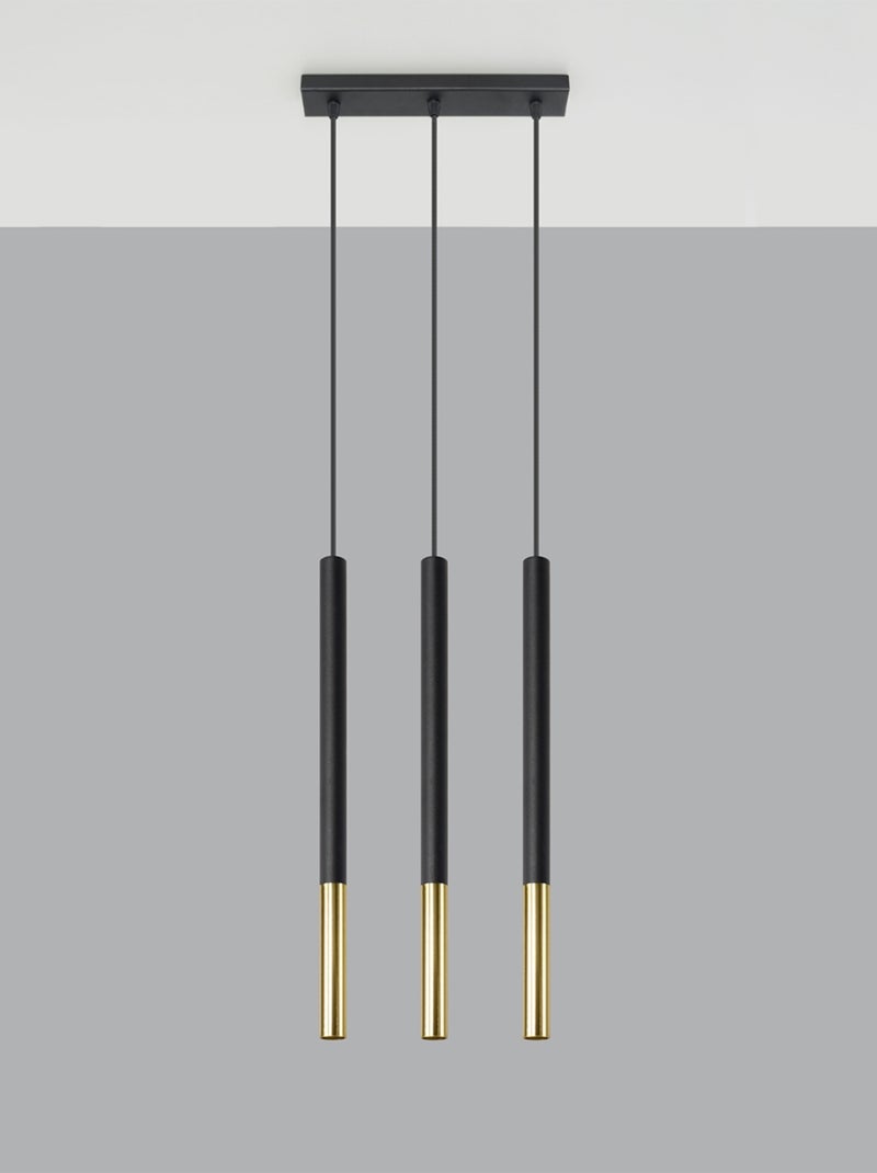 Suspension Acier Or/Noir G9 3 Mozaica Line Jaune - Kiabi