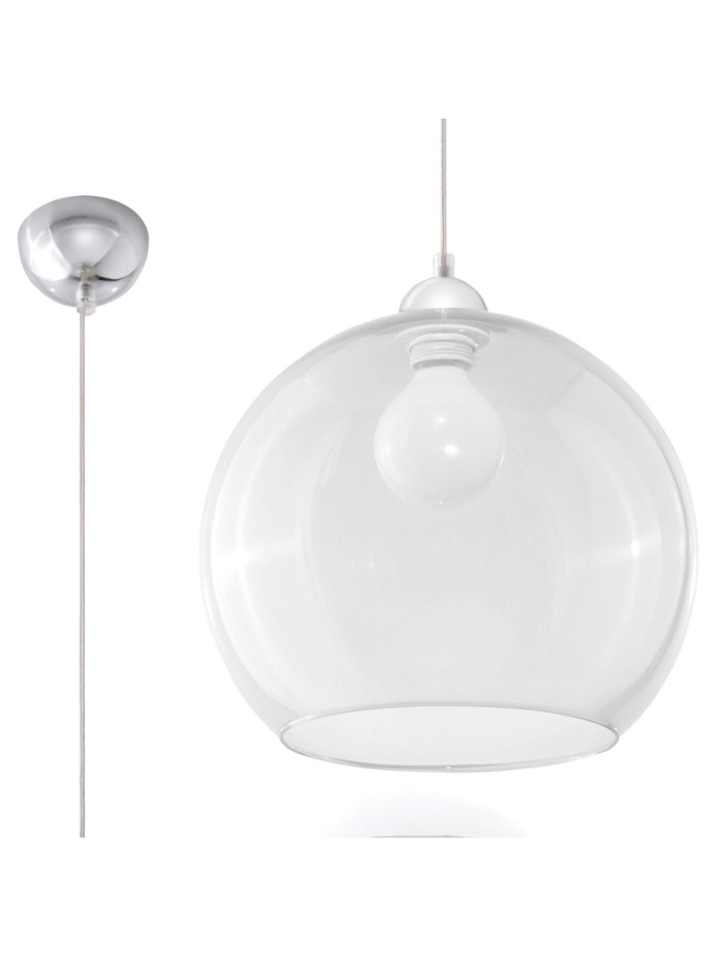 Suspension Acier Transparent E27 1 Ball Transparent - Kiabi