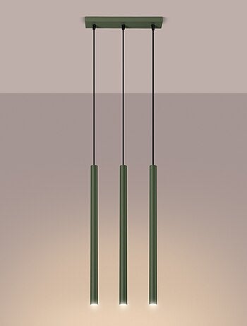 Suspension Acier Vert Olive G9 3 Pastelo Line