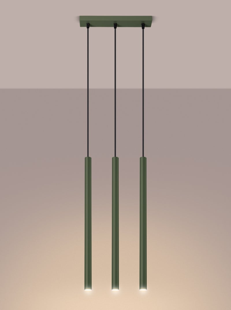 Suspension Acier Vert Olive G9 3 Pastelo Line Vert olive - Kiabi
