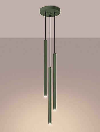 Suspension Acier Vert Olive G9 3 Pastelo