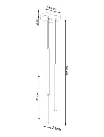 Suspension Acier Vert Olive G9 3 Pastelo