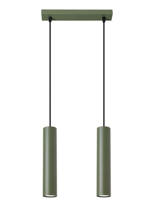 Suspension Acier Vert Olive GU10 2 Lagos - Kiabi
