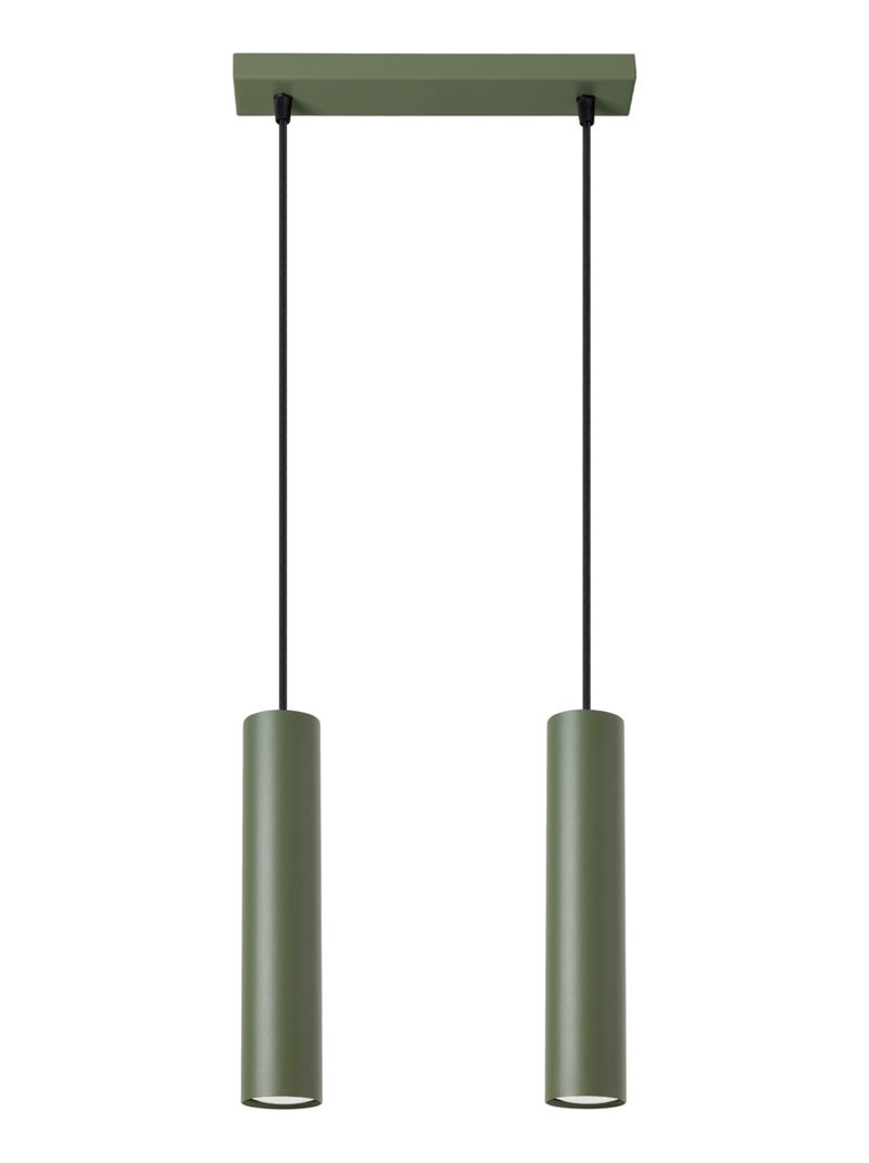 Suspension Acier Vert Olive GU10 2 Lagos Vert olive - Kiabi