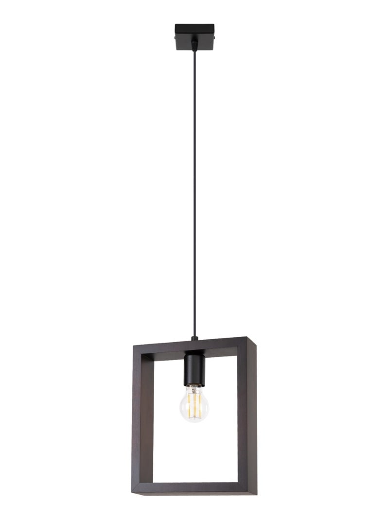Suspension Acier Wengé E27 1 Aries Marron - Kiabi