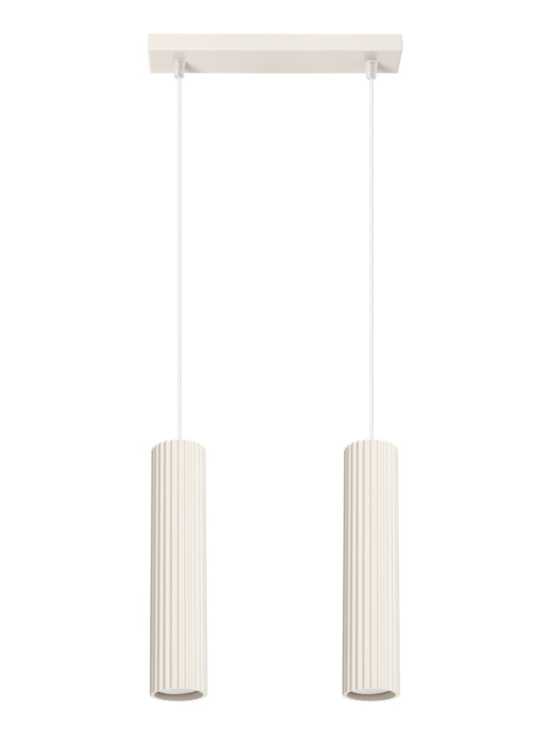 Suspension Aluminium Beige GU10 2 Karbon Beige - Kiabi