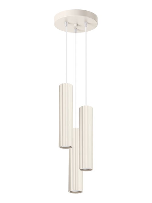 Suspension Aluminium Beige GU10 3 Karbon - Kiabi