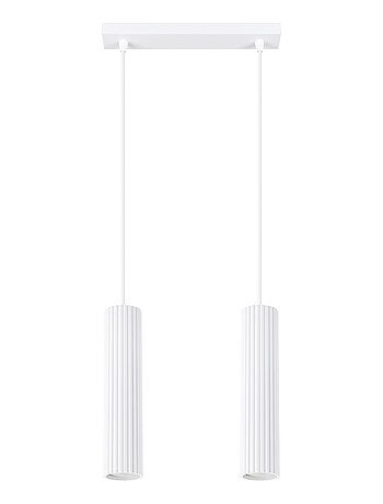 Suspension Aluminium Blanc GU10 2 Karbon