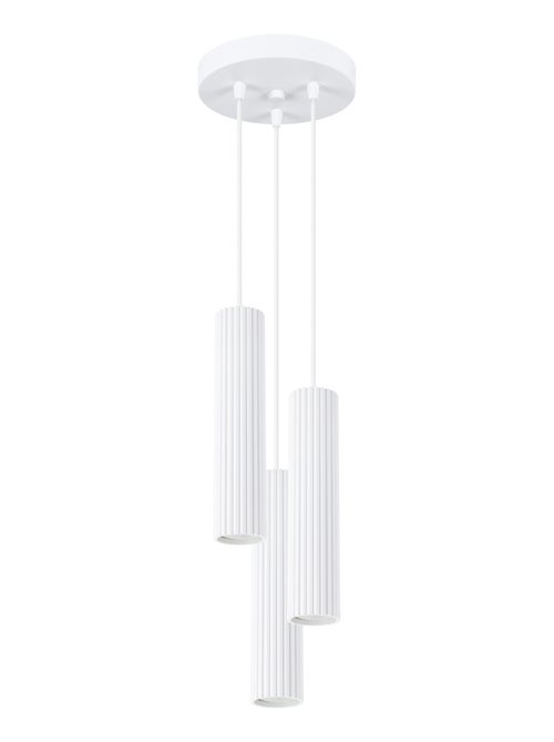 Suspension Aluminium Blanc GU10 3 Karbon - Kiabi
