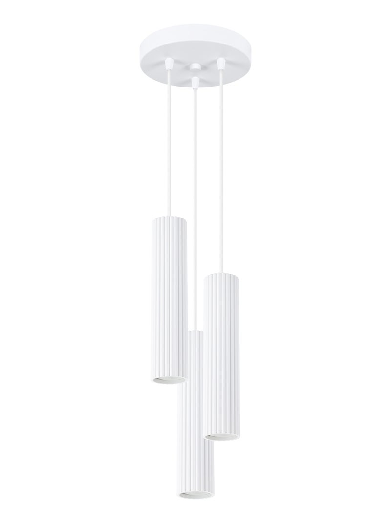 Suspension Aluminium Blanc GU10 3 Karbon Blanc - Kiabi