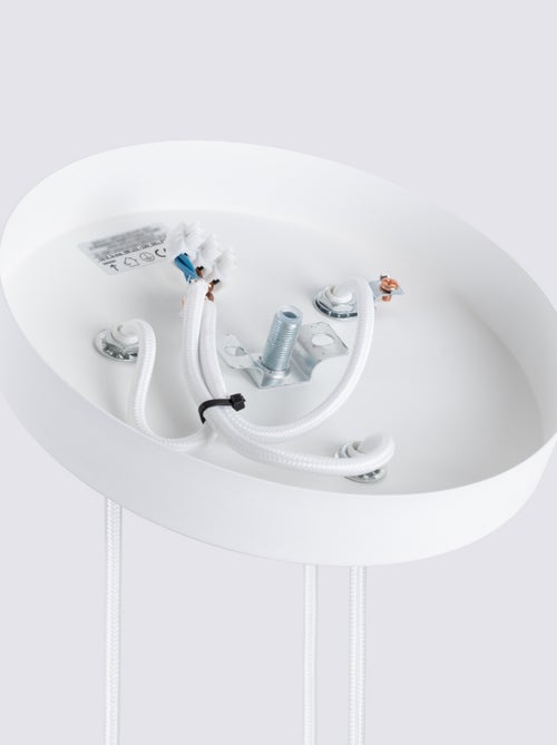 Suspension Aluminium Blanc GU10 3 Karbon - Kiabi