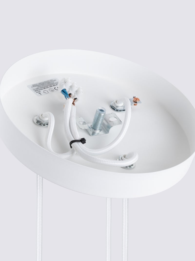 Suspension Aluminium Blanc GU10 3 Karbon Blanc - Kiabi