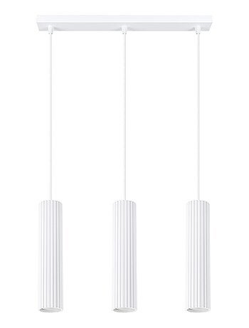 Suspension Aluminium Blanc GU10 3 Karbon Line