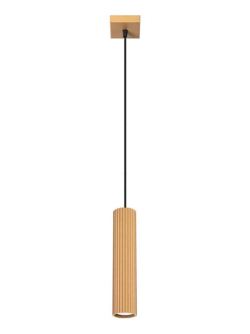 Suspension Aluminium Doré GU10 1 Karbon Jaune - Kiabi