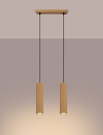 Suspension Aluminium Doré GU10 2 Karbon