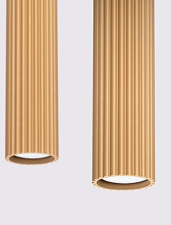 Suspension Aluminium Doré GU10 2 Karbon