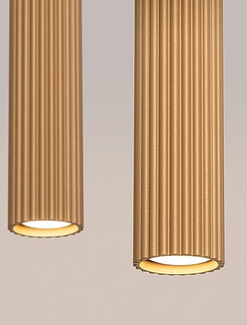 Suspension Aluminium Doré GU10 2 Karbon