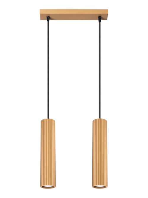 Suspension Aluminium Doré GU10 2 Karbon - Kiabi