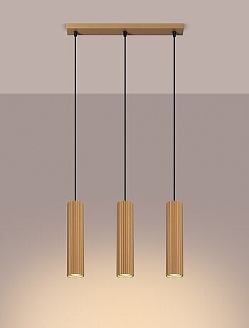 Suspension Aluminium Doré GU10 3 Karbon Line