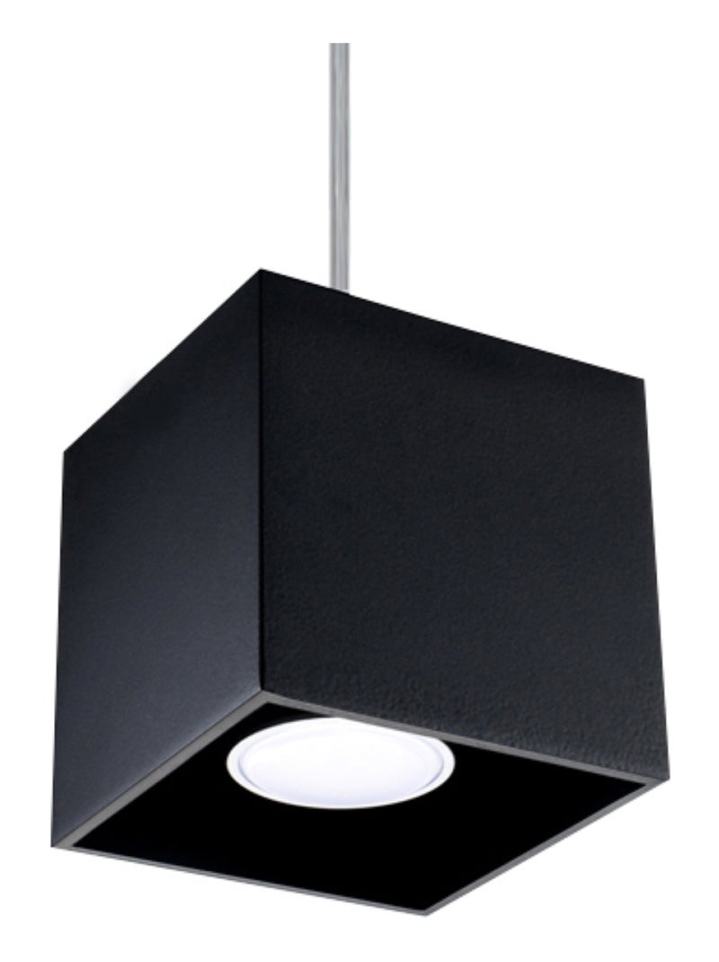 Suspension Aluminium Noir GU10 1 Quad Noir - Kiabi
