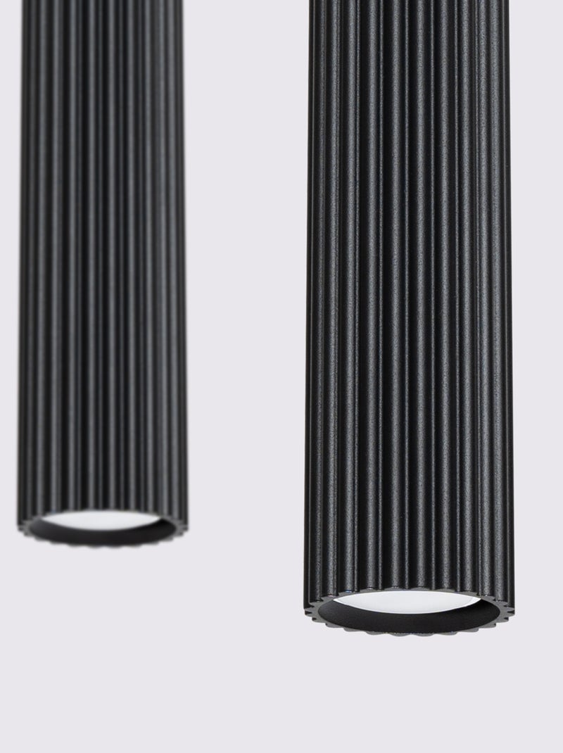 Suspension Aluminium Noir GU10 2 Karbon Noir - Kiabi