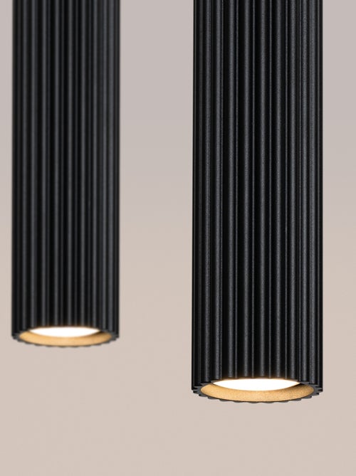 Suspension Aluminium Noir GU10 2 Karbon - Kiabi