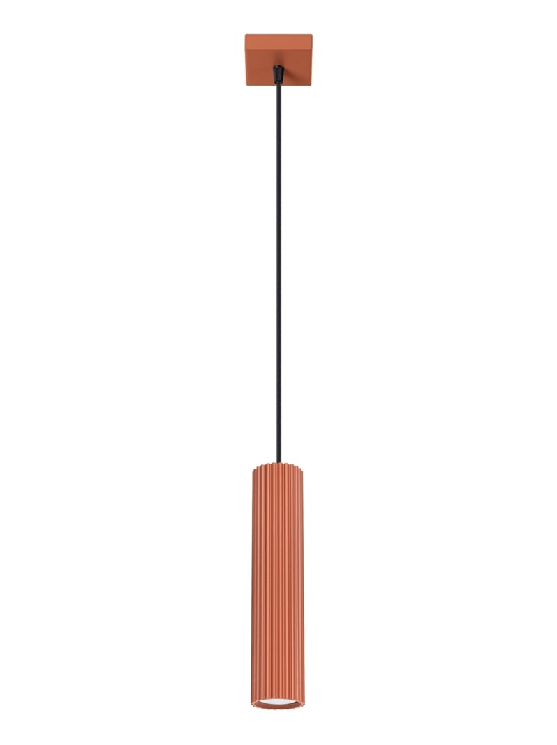 Suspension Aluminium Ocre Rouge GU10 1 Karbon Rouge - Kiabi