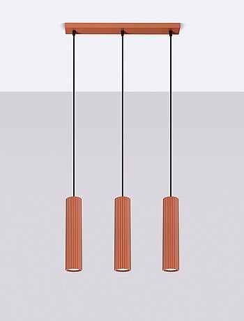 Suspension Aluminium Ocre Rouge GU10 3 Karbon Line