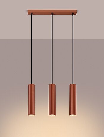 Suspension Aluminium Ocre Rouge GU10 3 Karbon Line