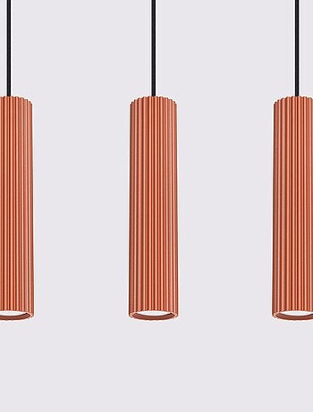 Suspension Aluminium Ocre Rouge GU10 3 Karbon Line