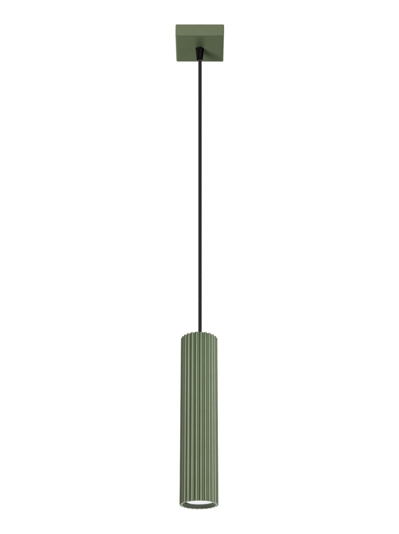 Suspension Aluminium Vert Olive GU10 1 Karbon Vert olive - Kiabi