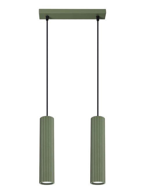 Suspension Aluminium Vert Olive GU10 2 Karbon - Kiabi
