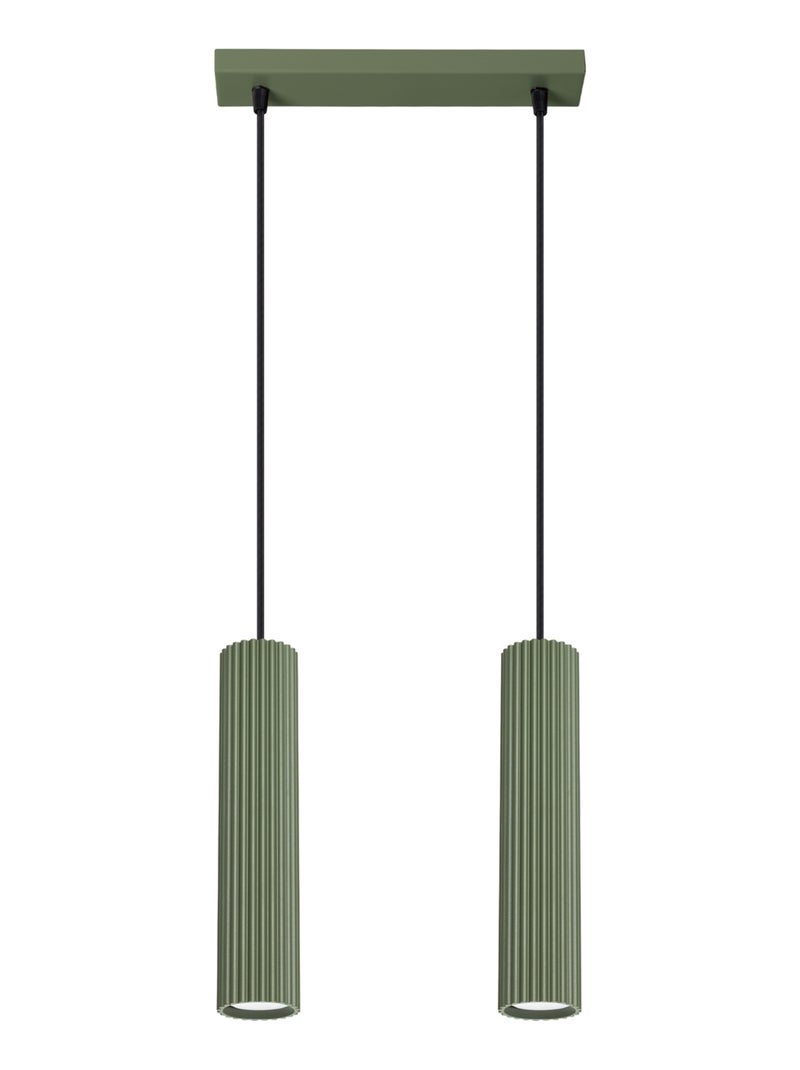 Suspension Aluminium Vert Olive GU10 2 Karbon Vert olive - Kiabi