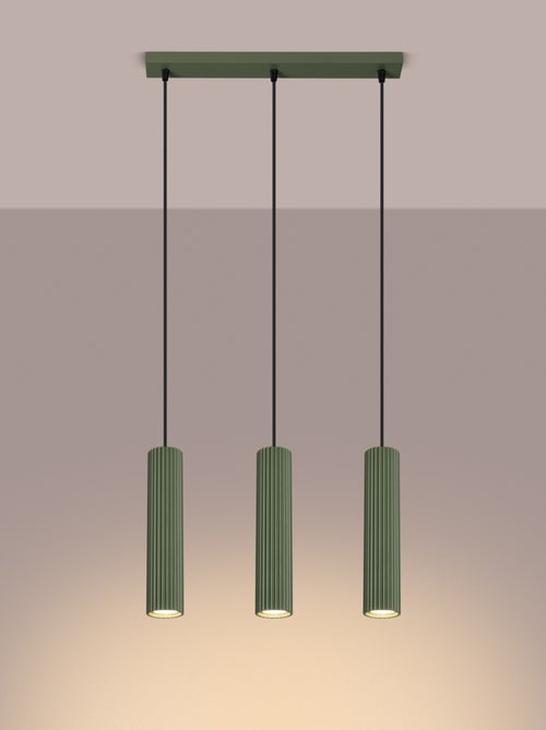 Suspension Aluminium Vert Olive GU10 3 Karbon Line - Kiabi