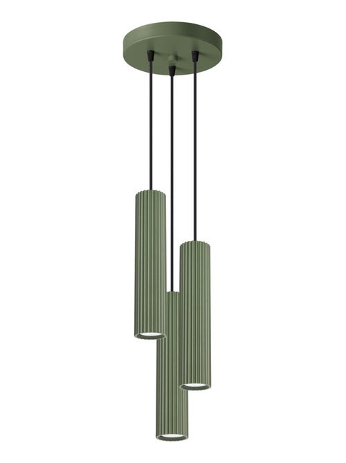 Suspension Aluminium Vert Olive GU10 3 Karbon - Kiabi