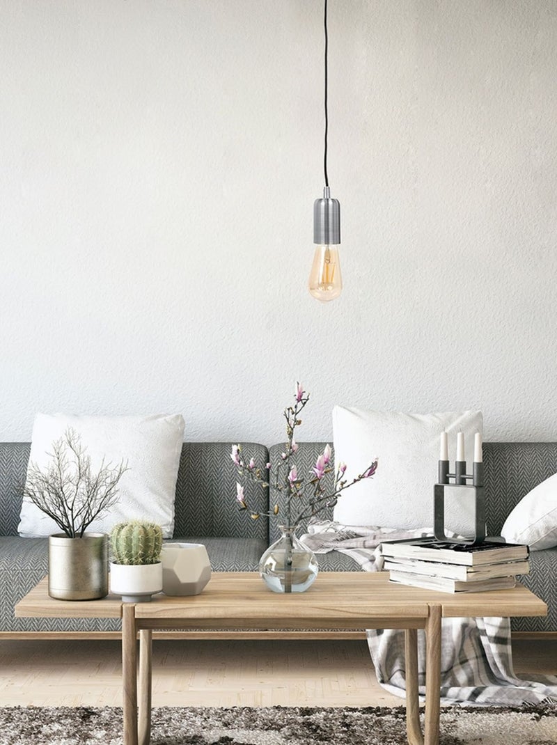Suspension ampoule en métal INDUS Gris - Kiabi