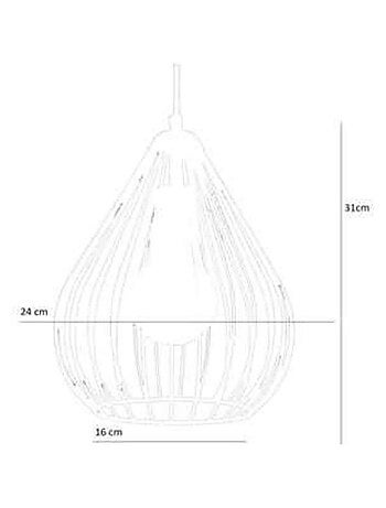 Suspension Antalya en métal