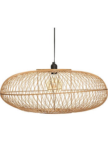 Suspension arrondie en bambou tressé LOREN