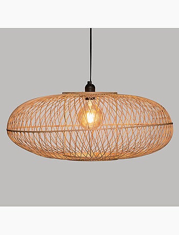 Suspension arrondie en bambou tressé LOREN