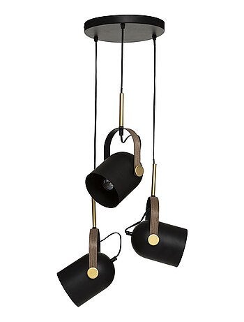 Suspension avec 3 lumières effet projecteur