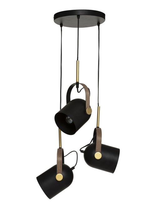 Suspension avec 3 lumières effet projecteur - Kiabi