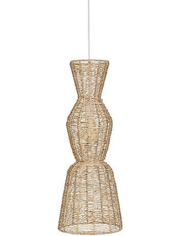 Suspension avec abat-jour en jute titus
