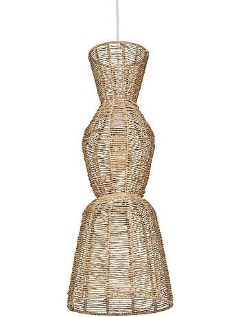 Suspension avec abat-jour en jute titus