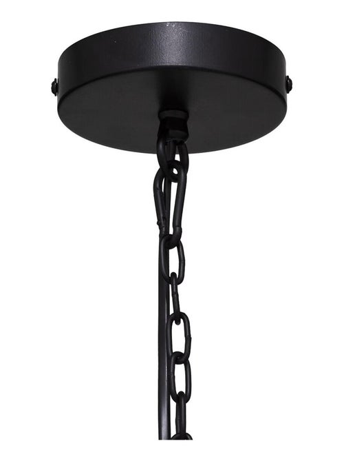 Suspension avec poulie en métal et bois - Kiabi